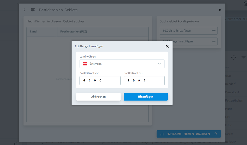 PLZ-Filter-Range-hinzufügen