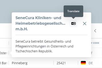 Translation im Tool